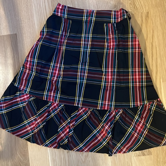 J Crew New Stewardson Tartan Bow Skirt 00P - Picture 4 of 11
